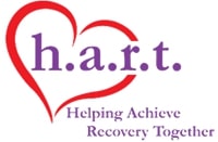 Hart Court Logo made of red heart