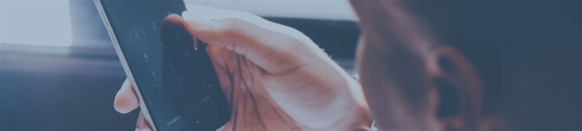 Image of a someone looking at their phone