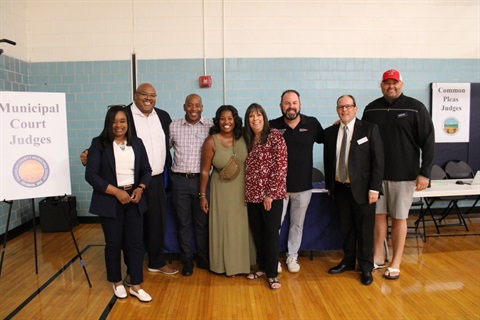 Photo of Judges and other support staff at the clinic